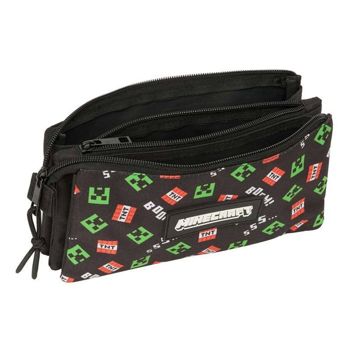 Safta Trousse Triple Minecraft 22x12x3cm