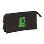 Safta Trousse Triple Minecraft 22x12x3cm