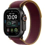 Apple Watch Ultra 4 GPS + Cellular - 49mm - Black Titanium - Burgundy Trail Loop - S/M