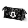 Trousse Fourre-Tout Triple Mickey Mouse Noir