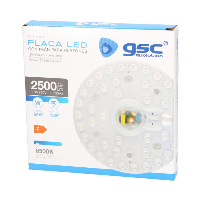GSC Evolution Plaque LED avec aimant pour plafonniers 24W 6500K GSC Evolution Plaque LED avec aimant pour plafonniers 24W 6500K