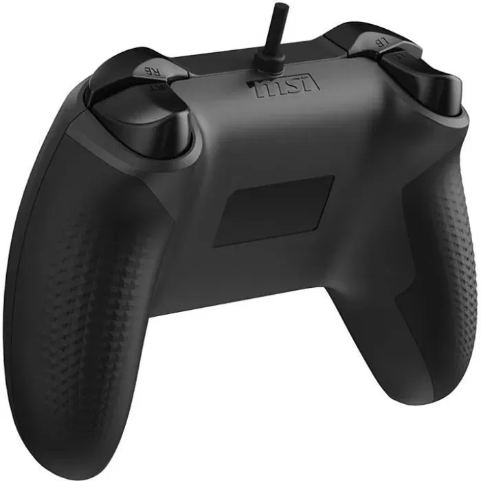 MSI FORCE GC200 - Manette de jeu filaire pour PC - Avec joysticks analogiques et gâchettes à effet Hall - Noir