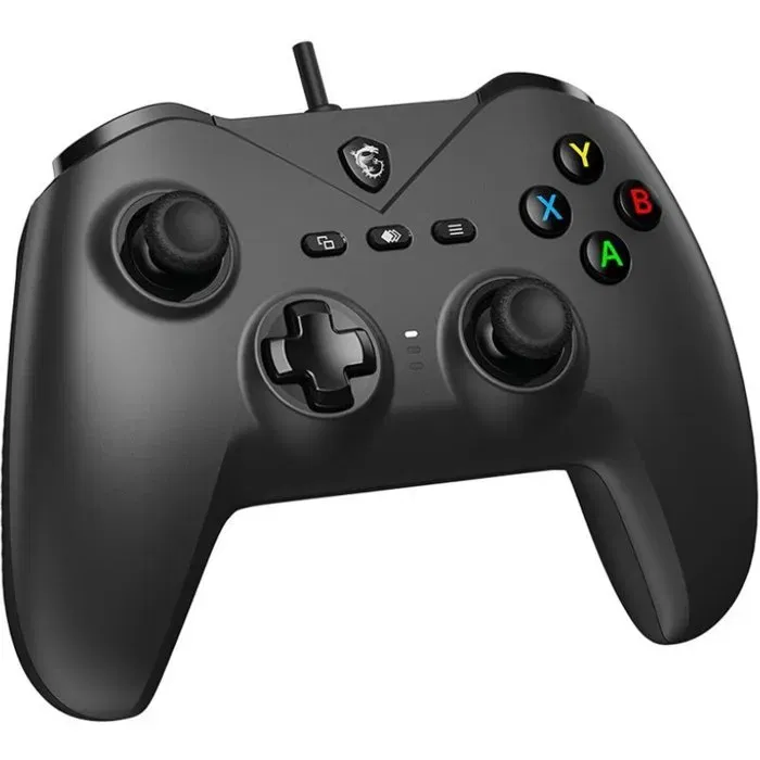 MSI FORCE GC200 - Manette de jeu filaire pour PC - Avec joysticks analogiques et gâchettes à effet Hall - Noir