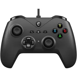 MSI FORCE GC200 - Manette de jeu filaire pour PC - Avec joysticks analogiques et gâchettes à effet Hall - Noir
