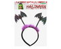 Diadema Murciélagos - Diadème Halloween pour Femme Adulte avec Bâtons Lumineux et Plumes - Accessoire de Déguisement Sorcière ou Vampire