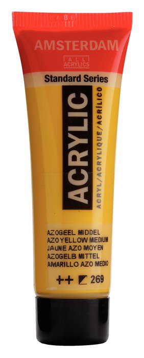 Amsterdam Peinture acrylique Standard Series Jaune azo moyen 269 Amsterdam Peinture acrylique Standard Series Jaune azo moyen 269