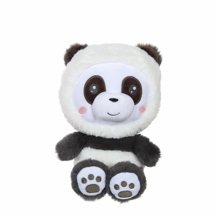 Gipsy Toys Peluche Panda Hoody Pets Noir