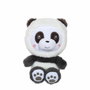 Gipsy Toys Peluche Panda Hoody Pets Noir