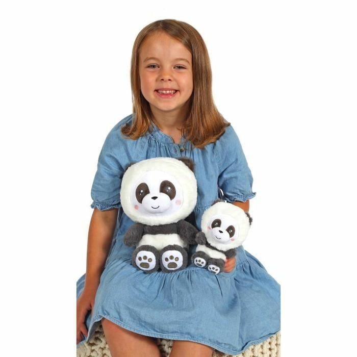 Gipsy Toys Peluche Panda Hoody Pets Noir
