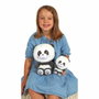 Gipsy Toys Peluche Panda Hoody Pets Noir