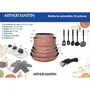 Arthur Martin Batterie de cuisine 20 pièces aluminium, antiadhésive, induction
