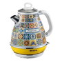 Ariete 2869 POSITANO Bouilloire électrique vintage 1,7 L - Base sans fil, filtration métal, arrêt automatique, filtre métallique et poignée ergonomique
