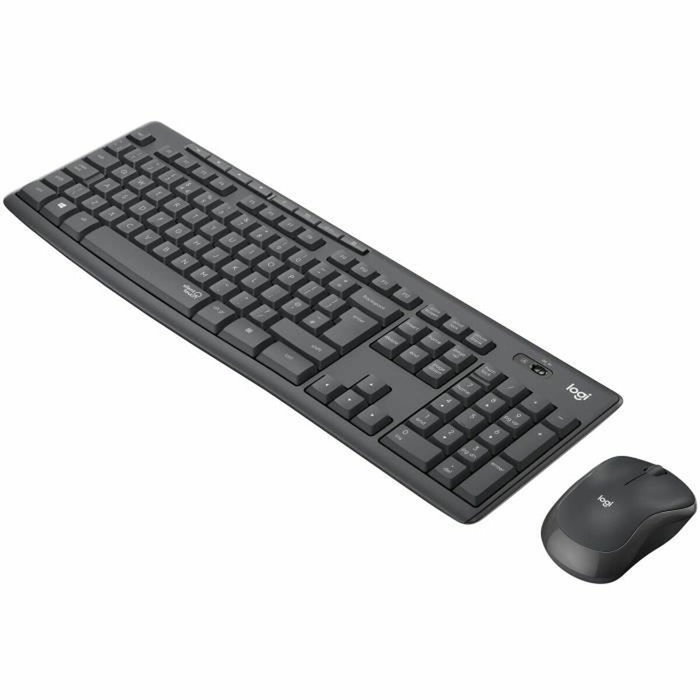 Logitech MK295 - Ensemble Clavier et Souris sans fil - AZERTY - Noir/Gris/Graphite
