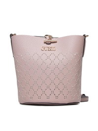 Guess Amara Sac Bucket en Cuir Synthétique et Textile Rose Poudré HWXG8493010 - Pour Femmes - 18/23 x 20 x 14 cm / 14/18 x 18 x 7 cm