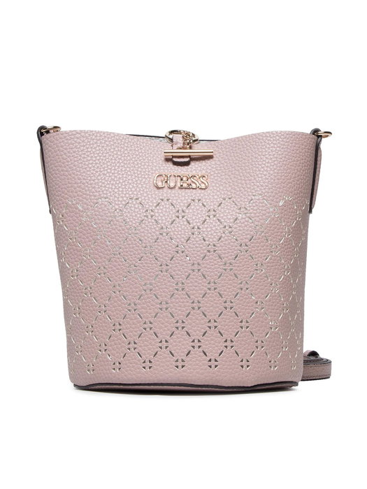 Guess Amara Sac Bucket en Cuir Synthétique et Textile Rose Poudré HWXG8493010 - Pour Femmes - 18/23 x 20 x 14 cm / 14/18 x 18 x 7 cm Guess Amara Sac Bucket en Cuir Synthétique et Textile Rose Poudré HWXG8493010 - Pour Femmes - 18/23 x 20 x 14 cm / 14/18 x 18 x 7 cm