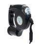 Mascow Corrée Extensible 3 en 1 17x5x16 cm (Gris, Noir) avec Lampe LED et 5 m de Longueur - Lot Assorti (Set de 12)