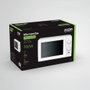 Edm Micro-ondes 700 W blanc 20 L 5 niveaux avec décongélation et plateau tournant