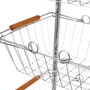 BigBuy Home Chariot à légumes Argenté Fer 28 x 26 x 78 cm