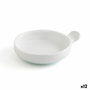 Quid Gastro Fun Tapa Croqueta Porcelana 10,1x10 cm (12 Unidades) Blanco Brillo