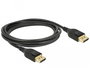 Delock - Câble DisplayPort 1.4 (28 AWG, 32.4 Gb/s) - Support 8K, HDCP 2.2, Audio haute qualité - Longueur 5 mètres