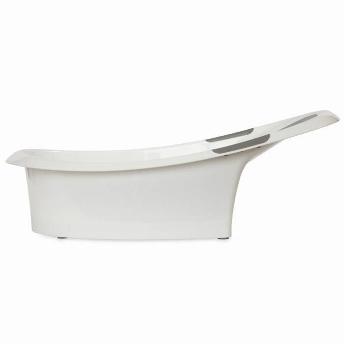 Nuby Baignoire Bébé Blanche avec Appui-tête Souple et Siège Antidérapant