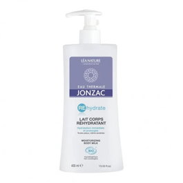 Jonzac Lait Corps Réhydratant - Soin hydratant corporel pour la peau sèche - Flacon de 400 ml