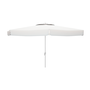 Marbueno 10184 Parasol Aluminium 8 Baleines D300 cm Polyester Blanc Jardin Piscine Terrasse