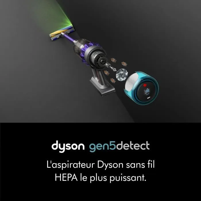 Dyson Gen5detect Absolute Aspirateur balai sans sac 446989-01 - Violet
