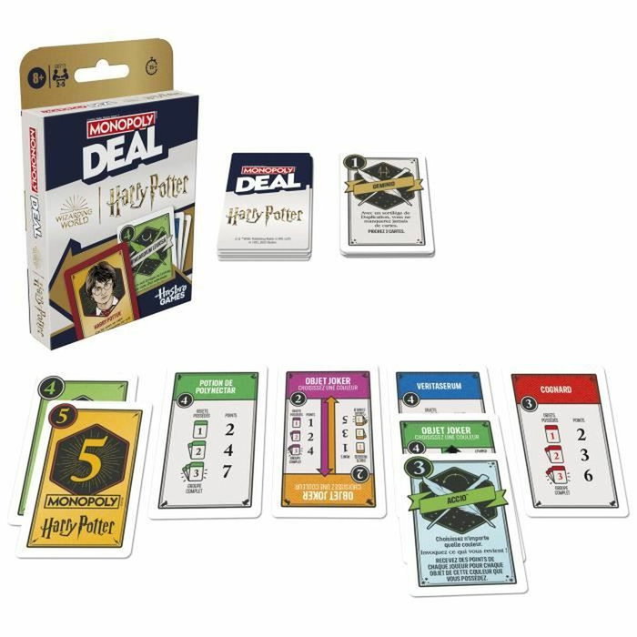 Monopoly Deal Harry Potter, Jeu de cartes rapide