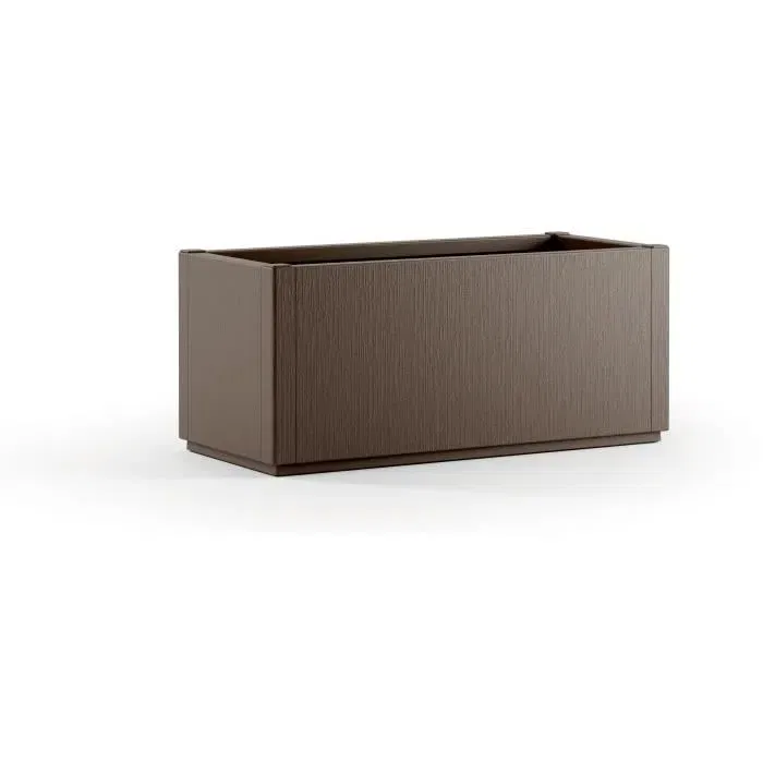 Stefanplast ETHICA Jardinière rectangulaire 80 cm - Bac à fleurs - 100x43x35 cm - Couleur taupe Stefanplast ETHICA Jardinière rectangulaire 80 cm - Bac à fleurs - 100x43x35 cm - Couleur taupe