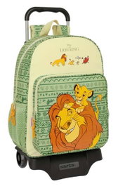 Safta Mochila 180+Carro 905 Mufasa - Sac à dos 33x42x14 cm avec roulettes, Âge minimum recommandé: 3 ans