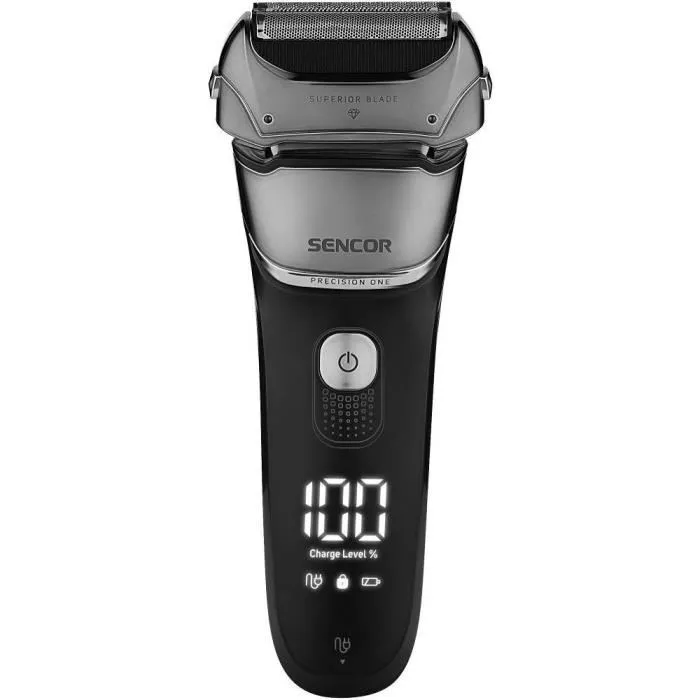 Sencor SMS 0900BK Rasoir électrique avec tondeuse intégrée - 2 lames en acier inoxydable - Jusqu'à 90 min d'autonomie - Recharge rapide 1,5 h - Lavable IPX6 - Affichage LED Sencor SMS 0900BK Rasoir électrique avec tondeuse intégrée - 2 lames en acier inoxydable - Jusqu'à 90 min d'autonomie - Recharge rapide 1,5 h - Lavable IPX6 - Affichage LED