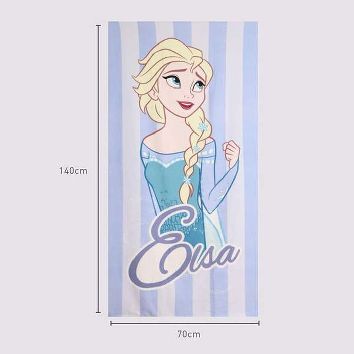 CERDÁ Serviette de plage Frozen Disney microfibra bleu clair