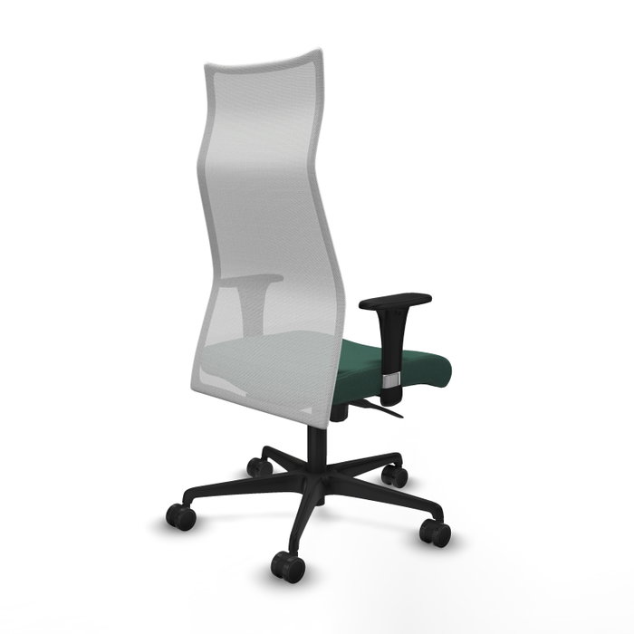 Piqueras y Crespo Chaise de Bureau Albacete, Vert Bouteille et Blanc Piqueras y Crespo Chaise de Bureau Albacete, Vert Bouteille et Blanc