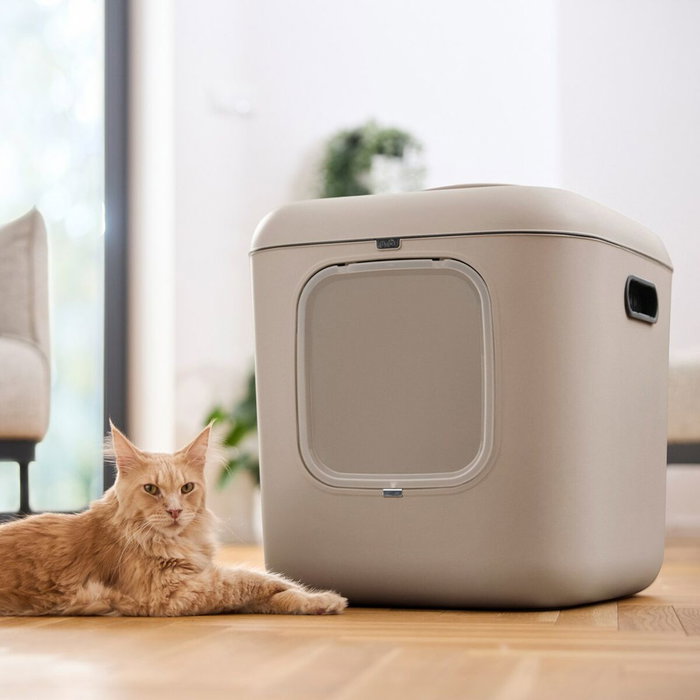 Rotho Bac à litière pour chats Biala XL Cappuccino