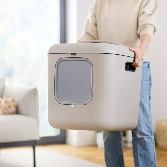 Rotho Bac à litière pour chats Biala XL Cappuccino