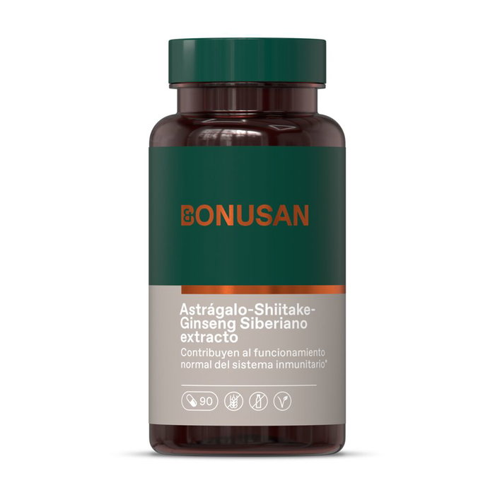 BONUSAN Astragalo-Shiitake-Ginseng Siberiano extrait 90 capsules