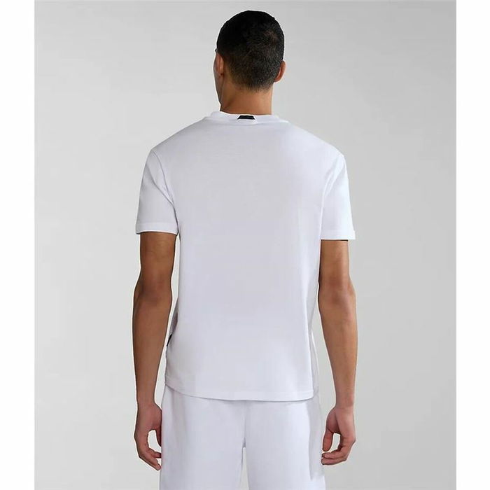 Maillot de Corps de Sport à Manches Coupe Napapijri S-Bollo Ss 1 Blanc