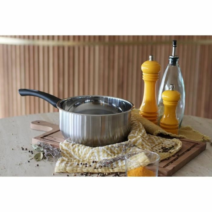 Menastyl Casserole 18 cm en acier inoxydable Menastyl Casserole 18 cm en acier inoxydable