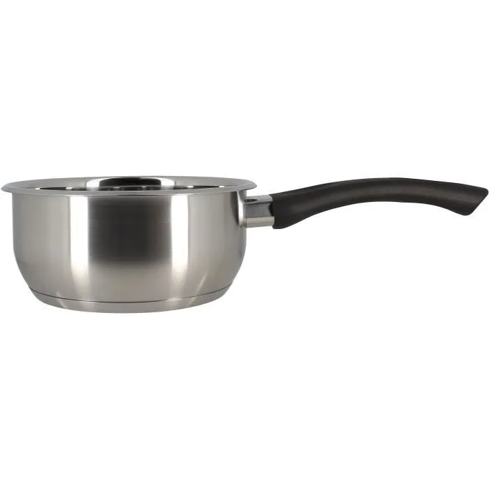 Menastyl Casserole inox 18 cm, référence 6020242, en acier inoxydable pour tous feux dont induction