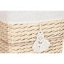Panier à linge Home ESPRIT Naturel osier Boho 47 x 35 x 55 cm 5 Pièces