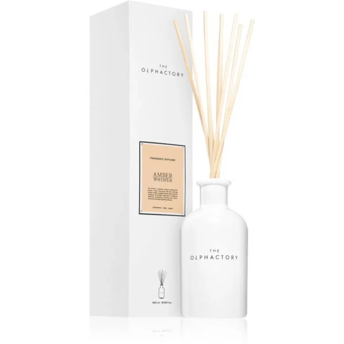 The Olphactory Amber Whisper Diffuseur de parfum à roseaux, 500 ml The Olphactory Amber Whisper Diffuseur de parfum à roseaux, 500 ml