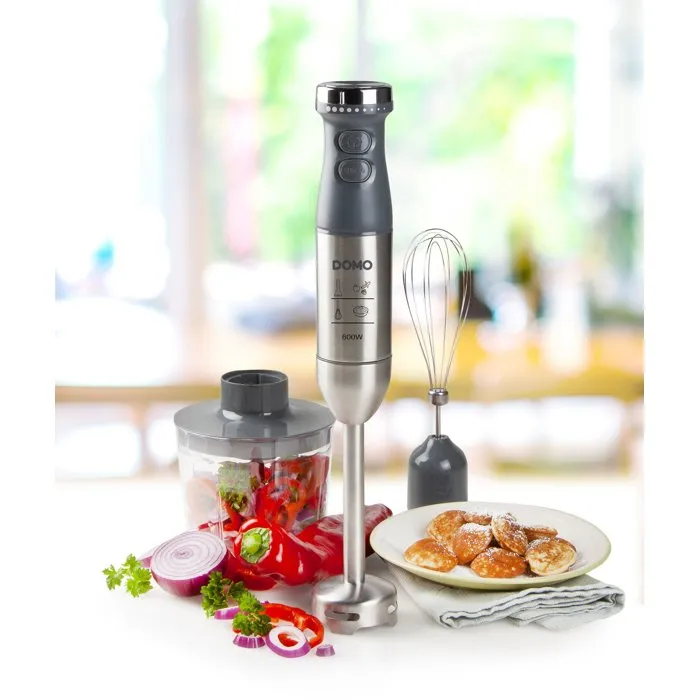 Domo Mixeur plongeant multifonction 600 W avec fonction Turbo Domo Mixeur plongeant multifonction 600 W avec fonction Turbo