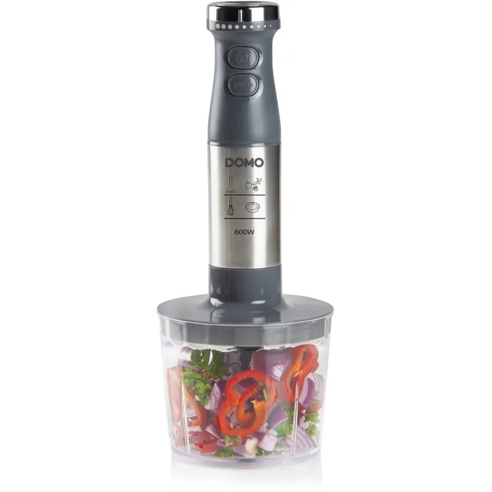 Domo Mixeur plongeant multifonction 600 W avec fonction Turbo Domo Mixeur plongeant multifonction 600 W avec fonction Turbo