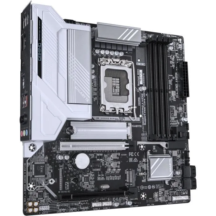 Gigabyte B860M GAMING X WIFI6E - Carte mère Intel LGA 1851 pour Intel Core Ultra, DDR5 jusqu'à 9200 MHz, PCIe 5.0 M.2, Wi-Fi 6E, 2.5 GbE LAN, USB 4