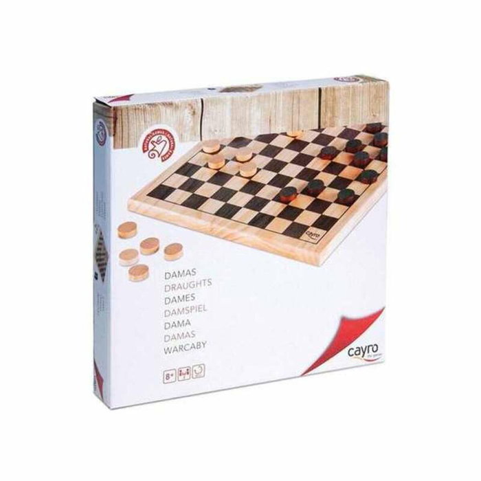 Cayro Damas 10X10 en bois