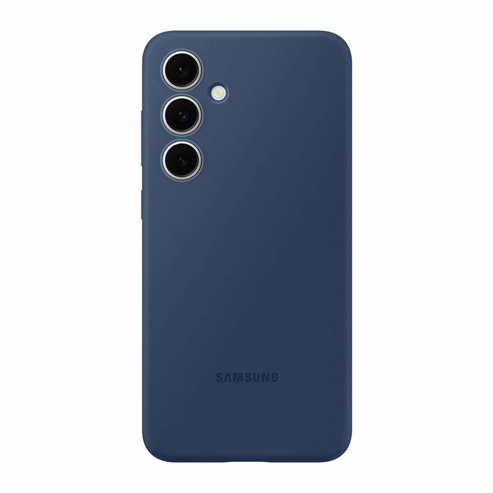 Samsung Coque en silicone pour Galaxy S24 FE Bleu