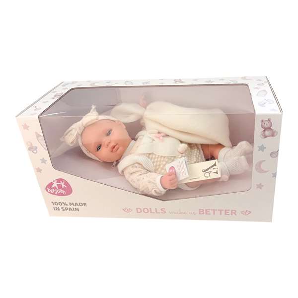 Berjuan 3051-26 My Little Reborn - Poupée Reborn Réaliste 32 cm avec Poids Réel - Beige