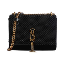 Steve Madden Sac Bandoulière Bamara-R Black/Gold en Velours