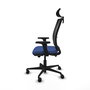 Piqueras Y Crespo Chaise de bureau Haches, Bleu marine/Noir